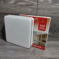 Светильник на потолок  квадрат LED AVT-SQUARE SILVER Pure White  24W 5000K (Белый)